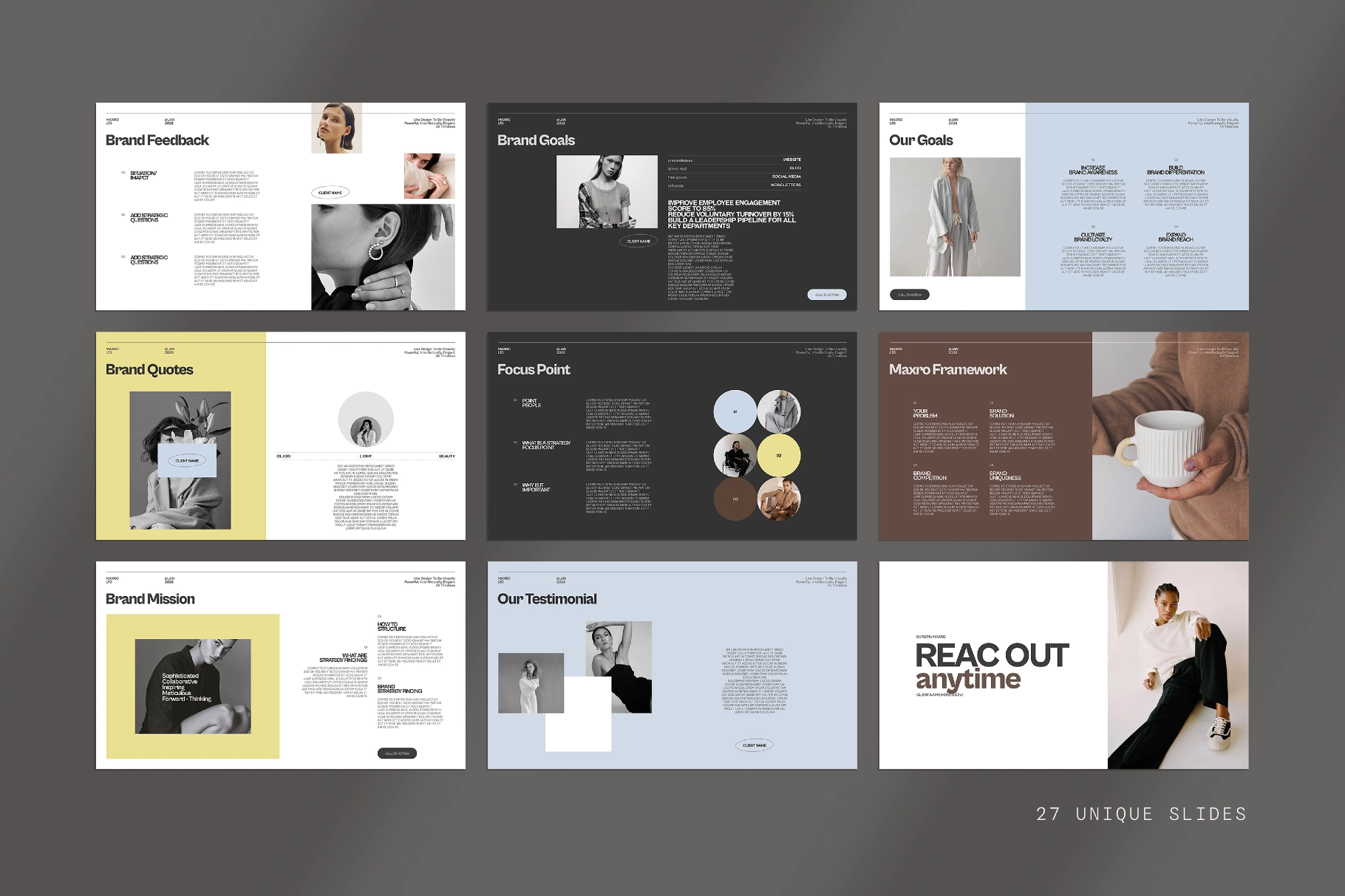 Maxro | Brand Strategy Template