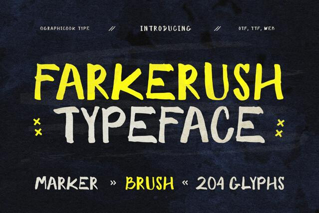 Farkerush Marker Font