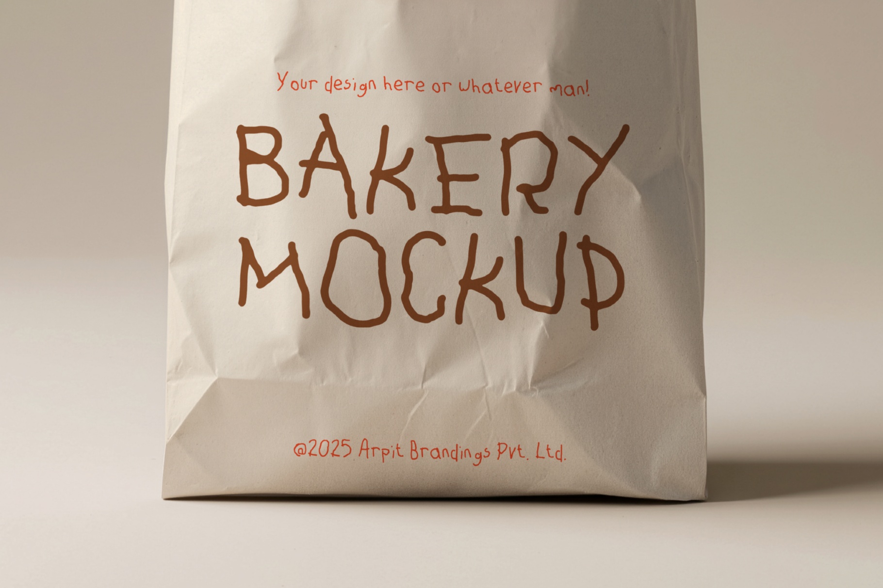 Sourdough Bread Paperbag Mockup