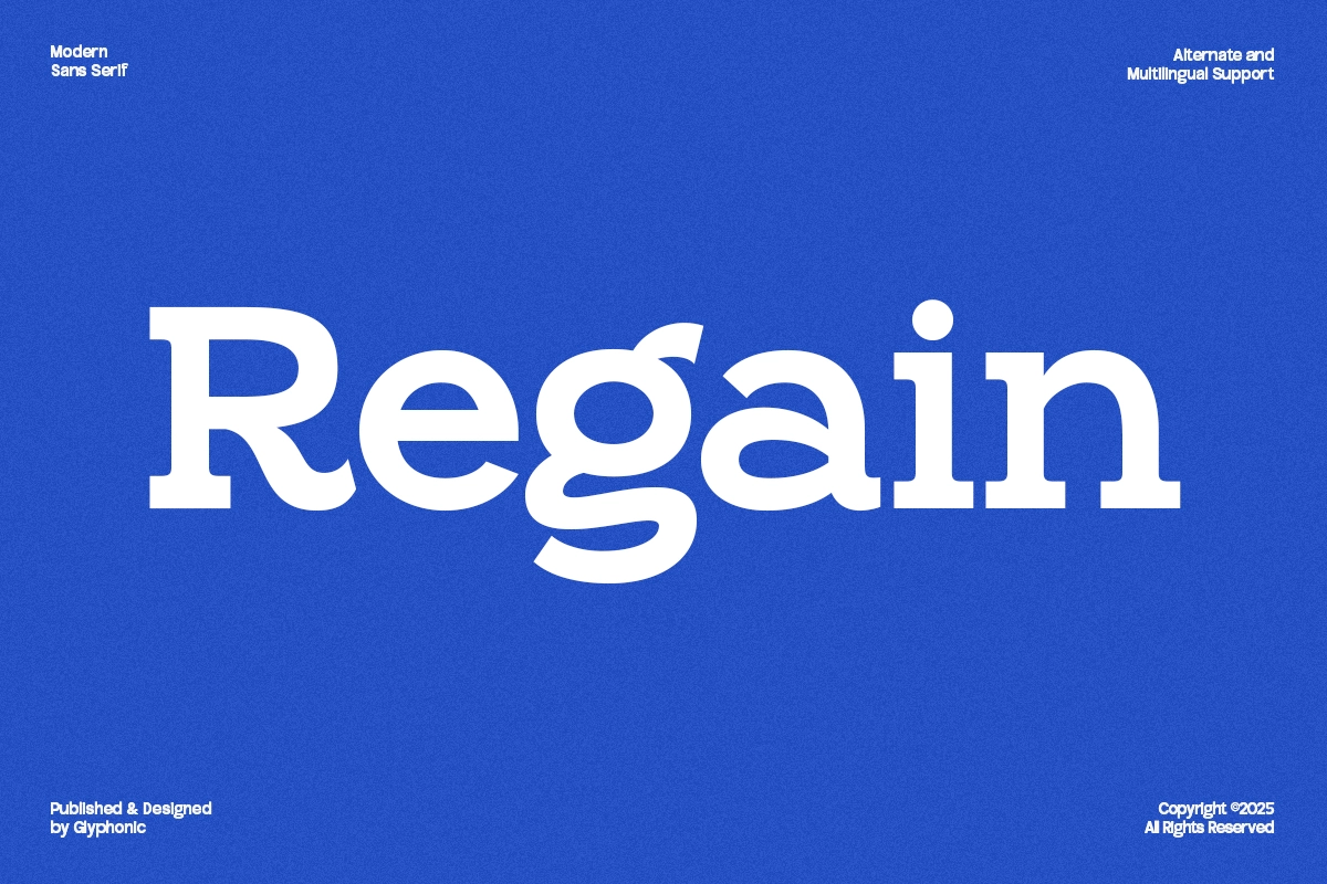 GC Regain - Display Bold Slab Serif