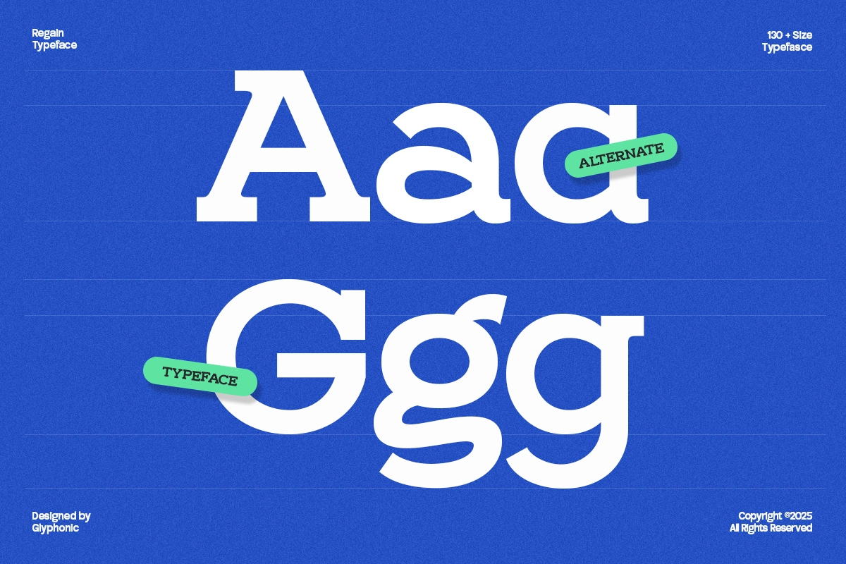 GC Regain - Display Bold Slab Serif