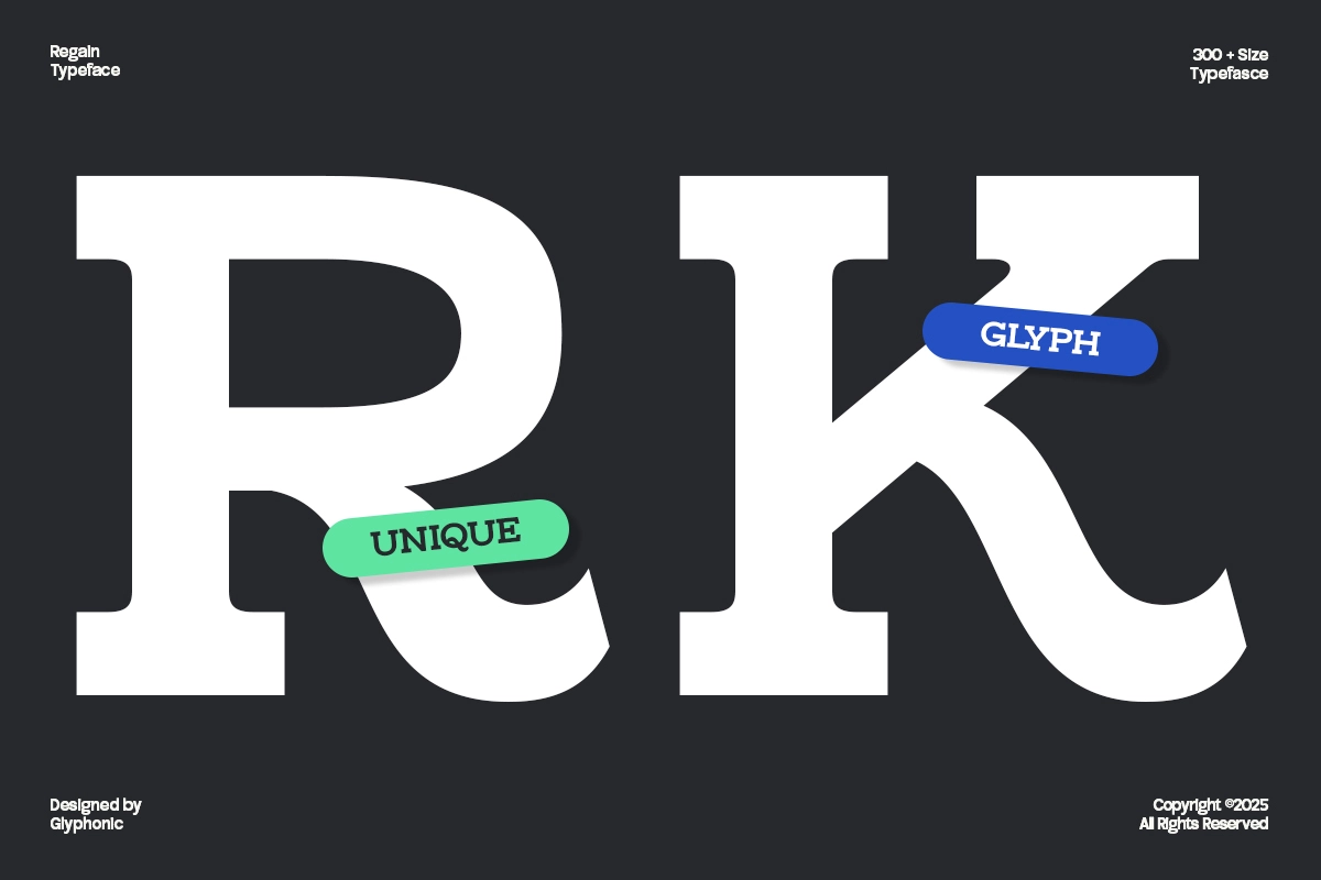 GC Regain - Display Bold Slab Serif