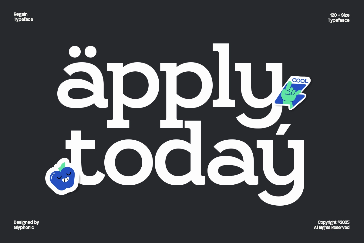 GC Regain - Display Bold Slab Serif