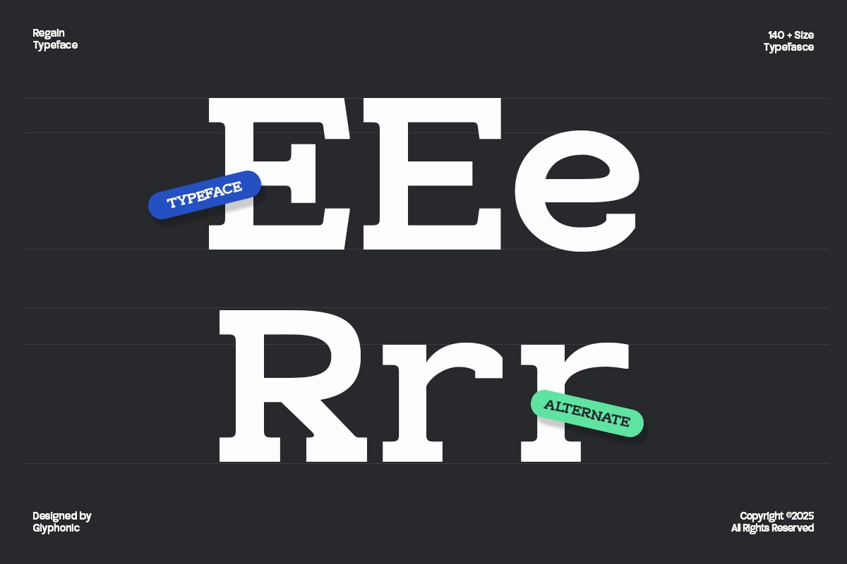 GC Regain - Display Bold Slab Serif