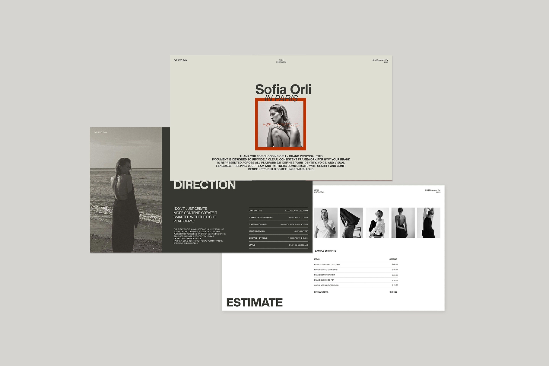 ORLI | Brand Proposal Template