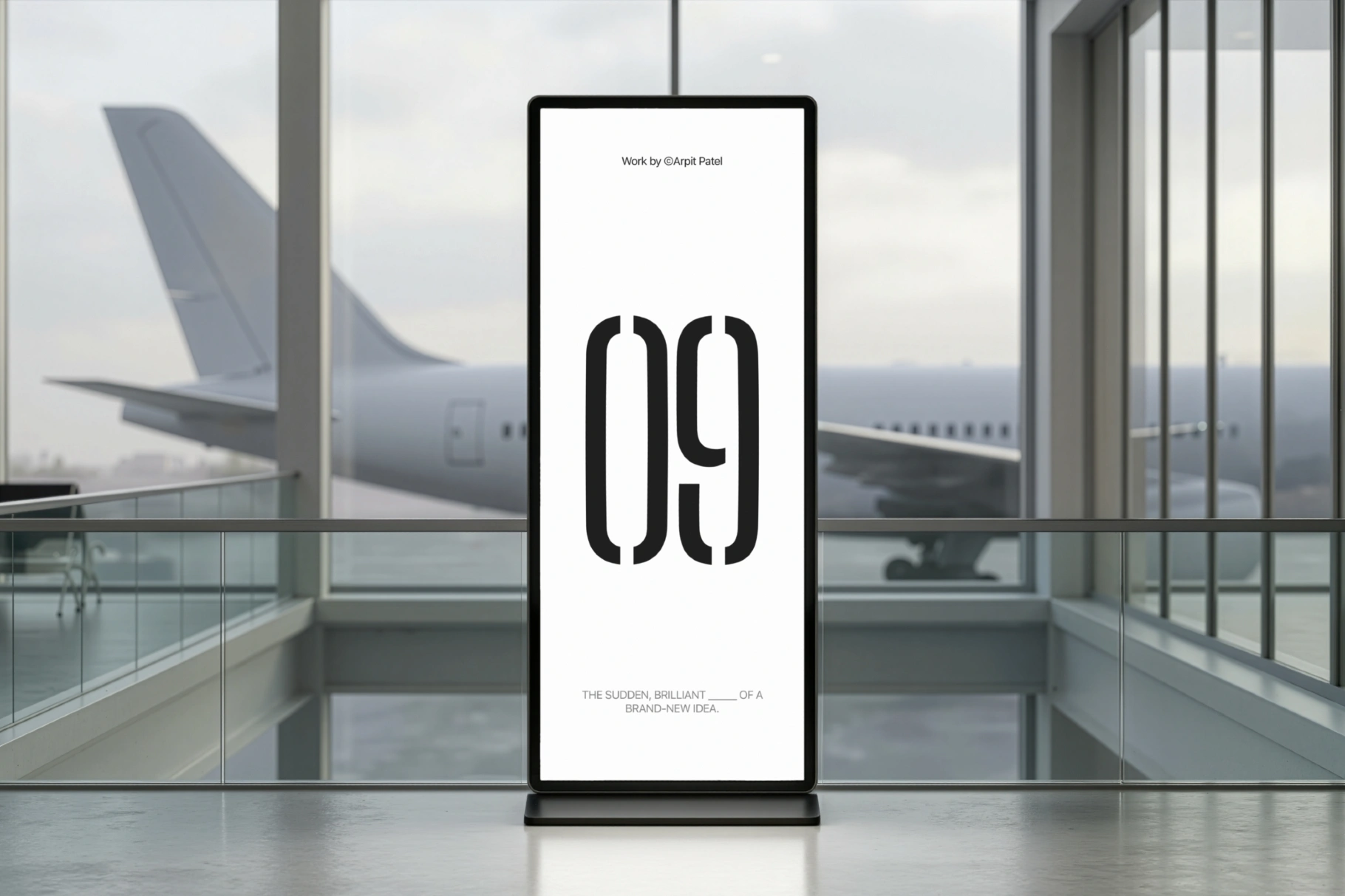 Airport Terminal Screen Mockup