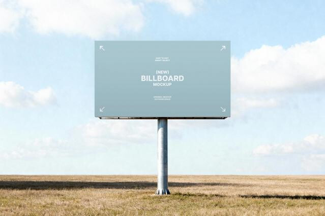 Field Billboard Mockup