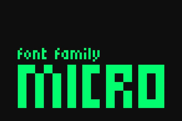 Micro Font Family