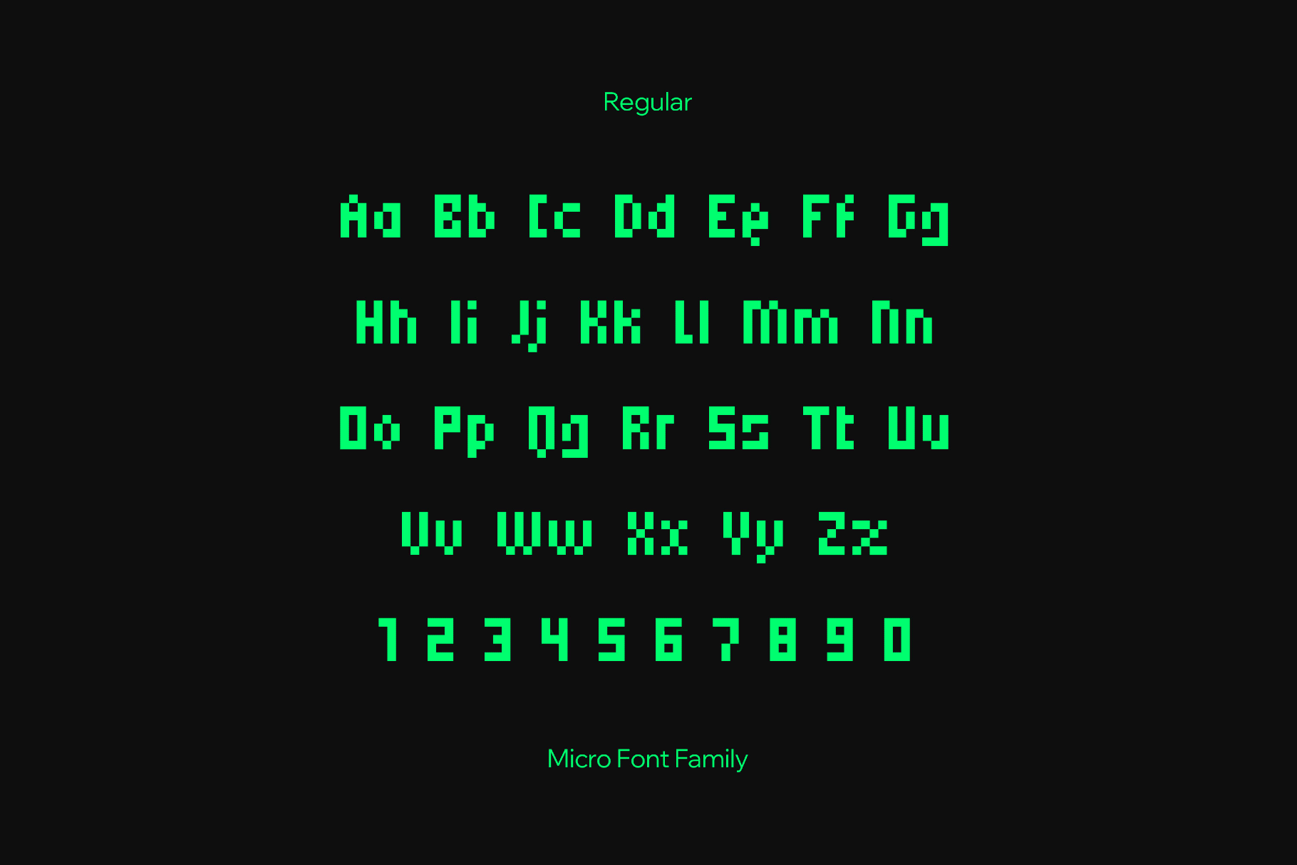 Micro Font Family
