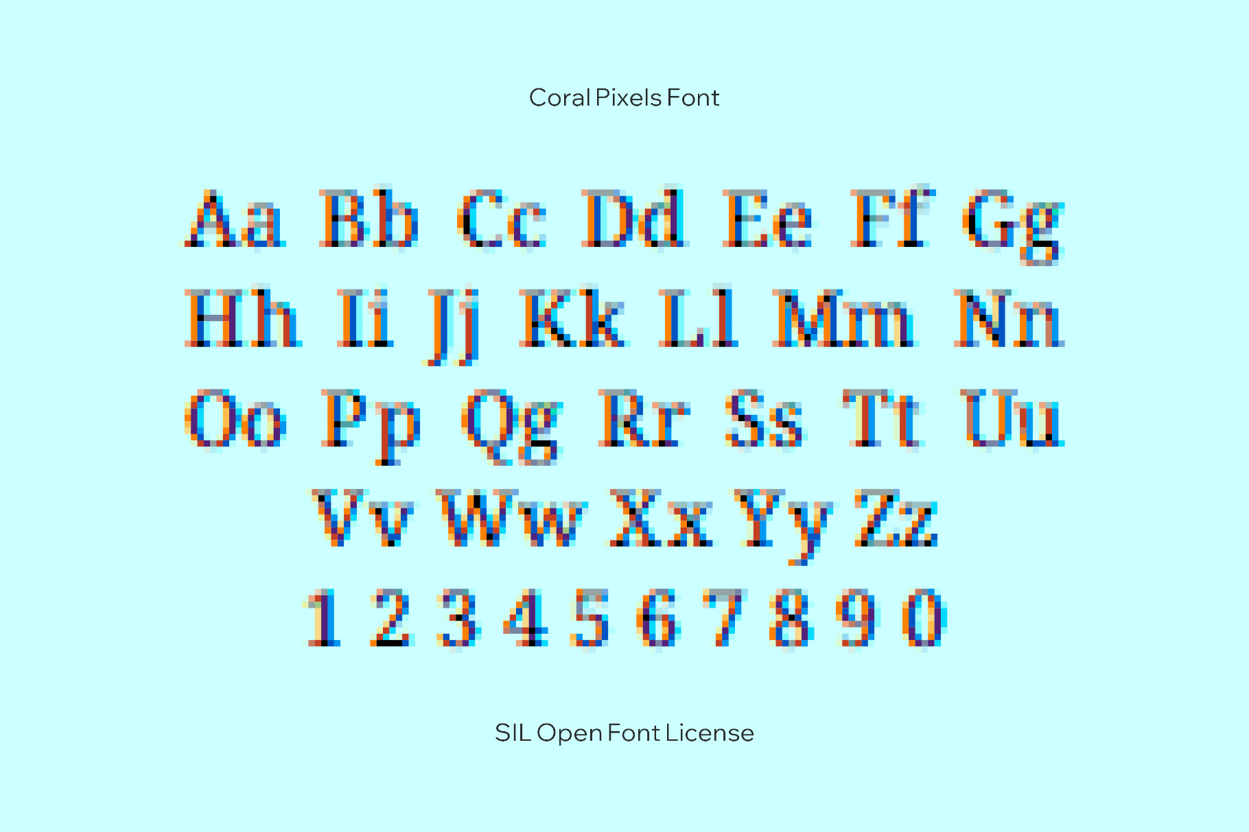 Coral Pixels Font