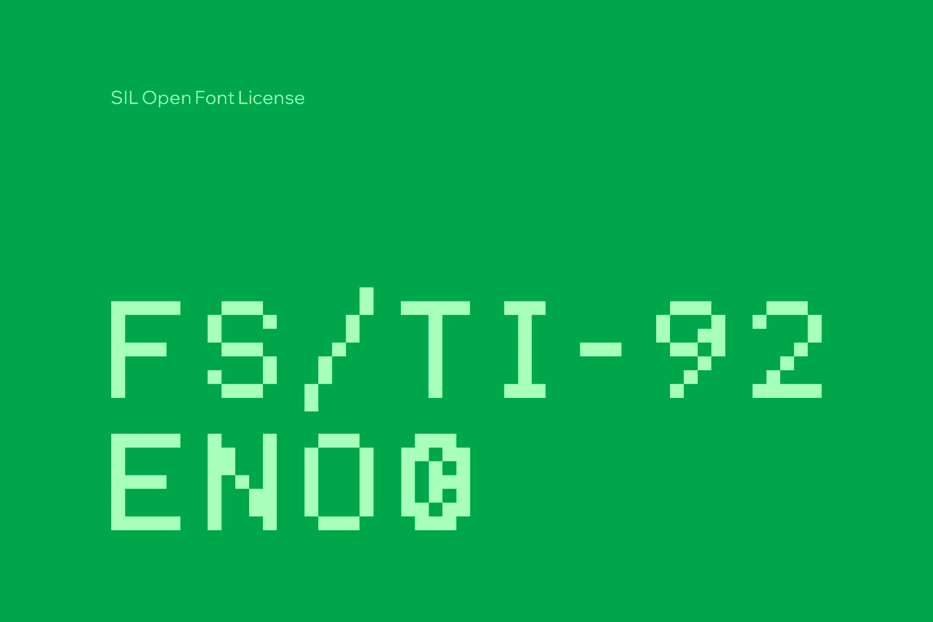 FS/TI-92 ENO© Font