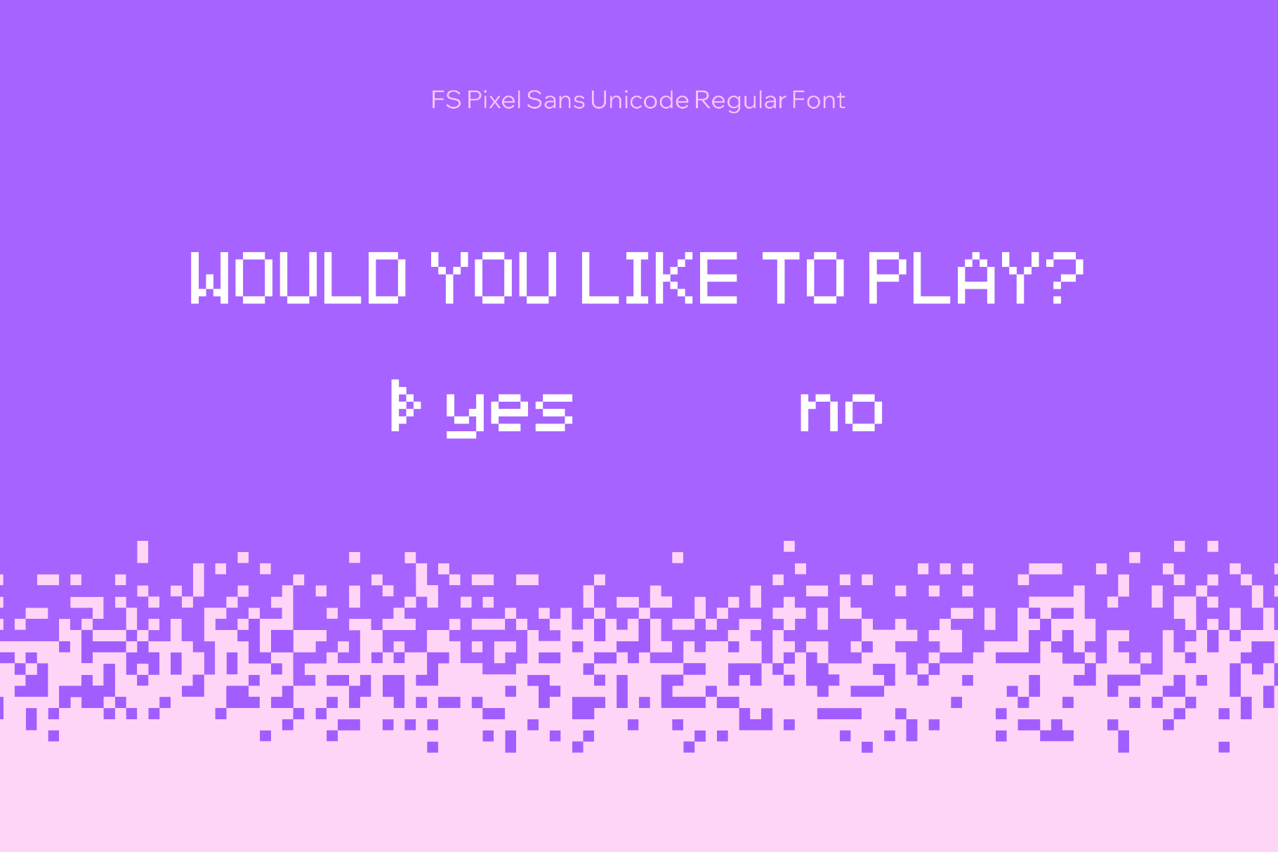 FS Pixel Sans Unicode Regular Font