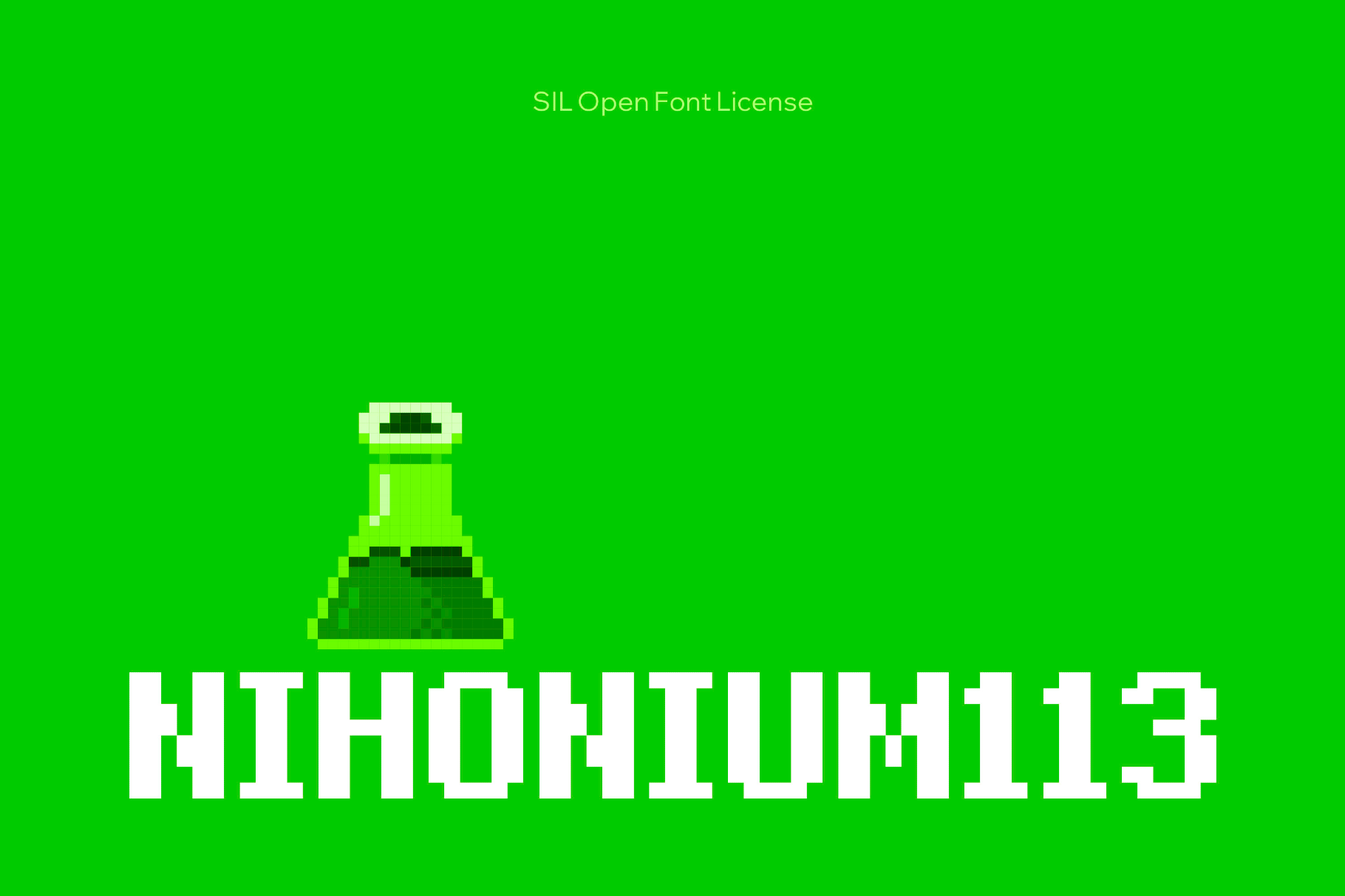 Nihonium113 Pixel Font