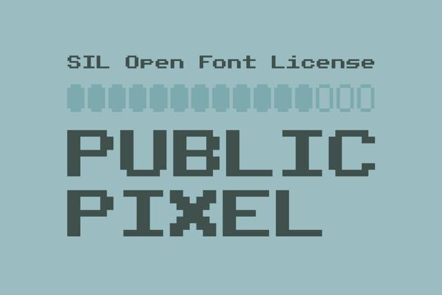 Public Pixel Font