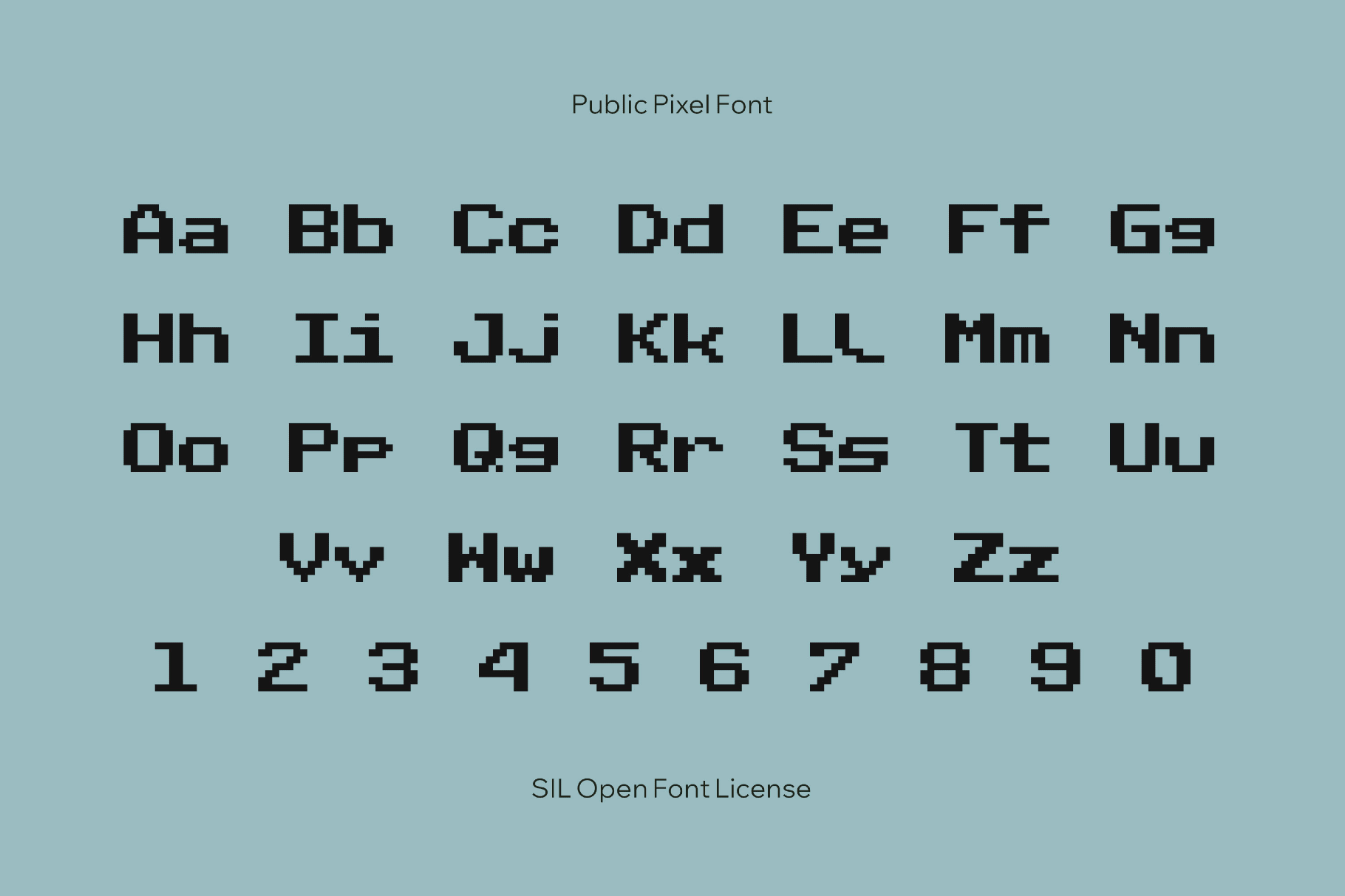Public Pixel Font