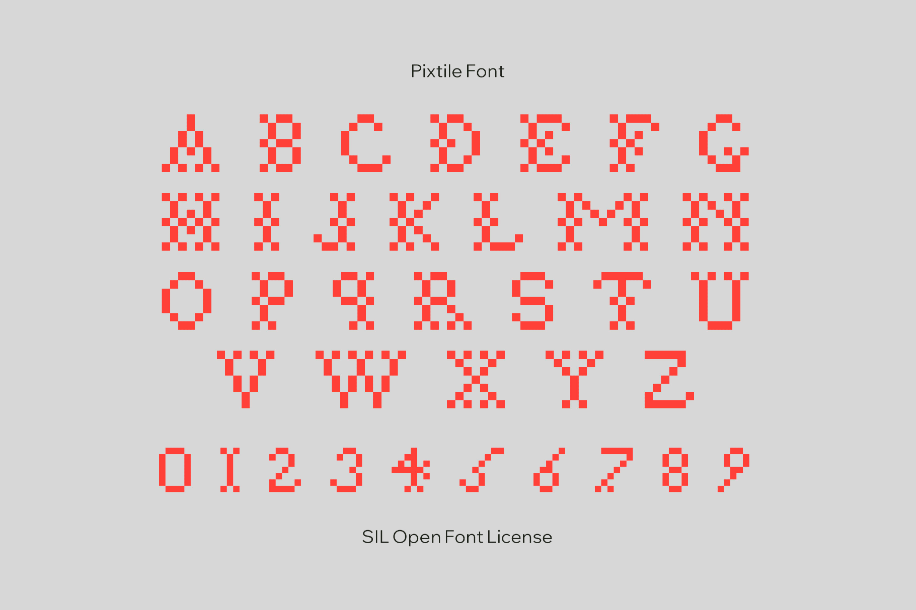 Pixtile Font
