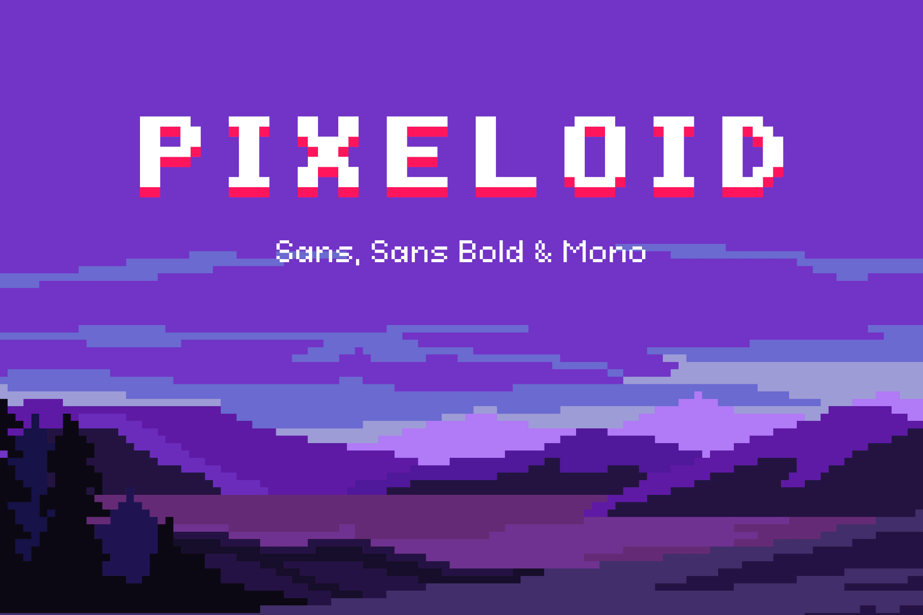 Pixeloid Font Family