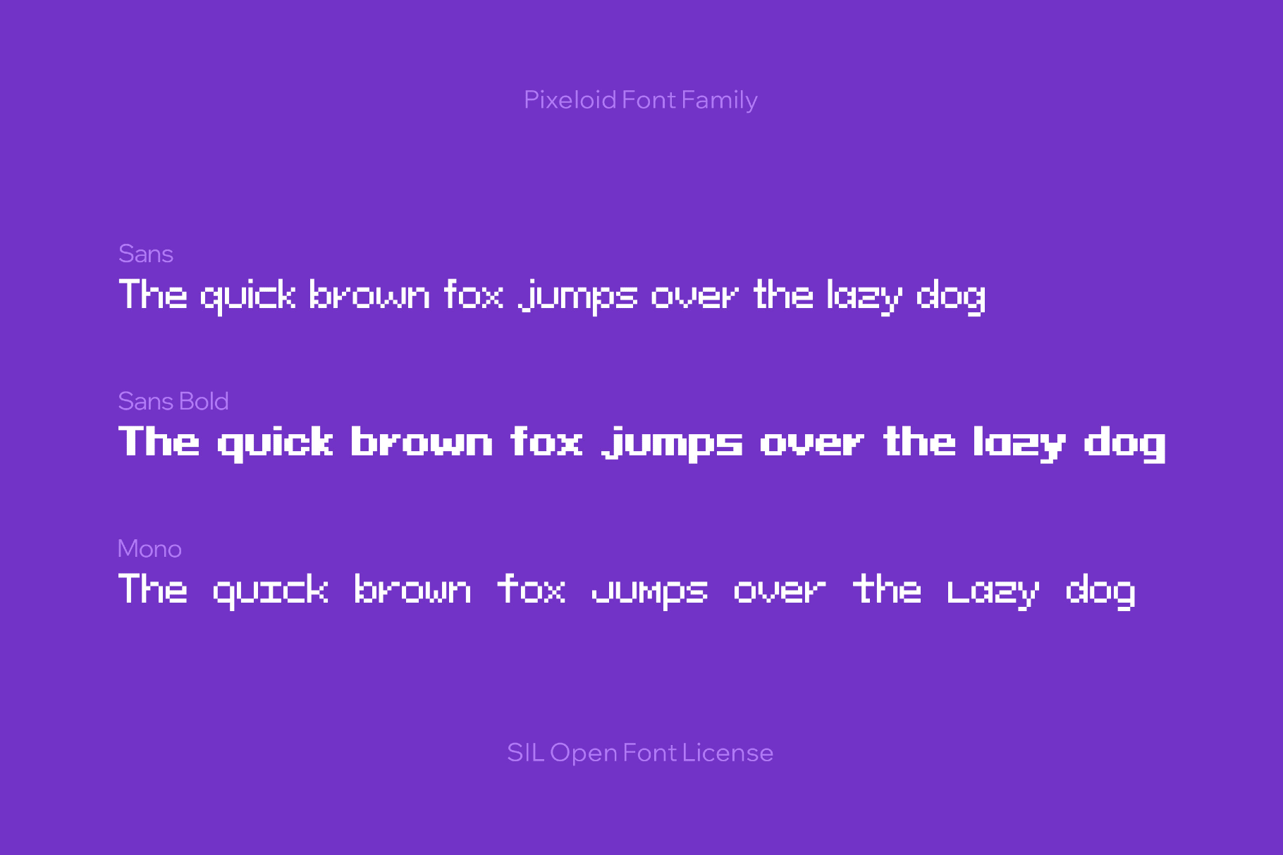 Pixeloid Font Family