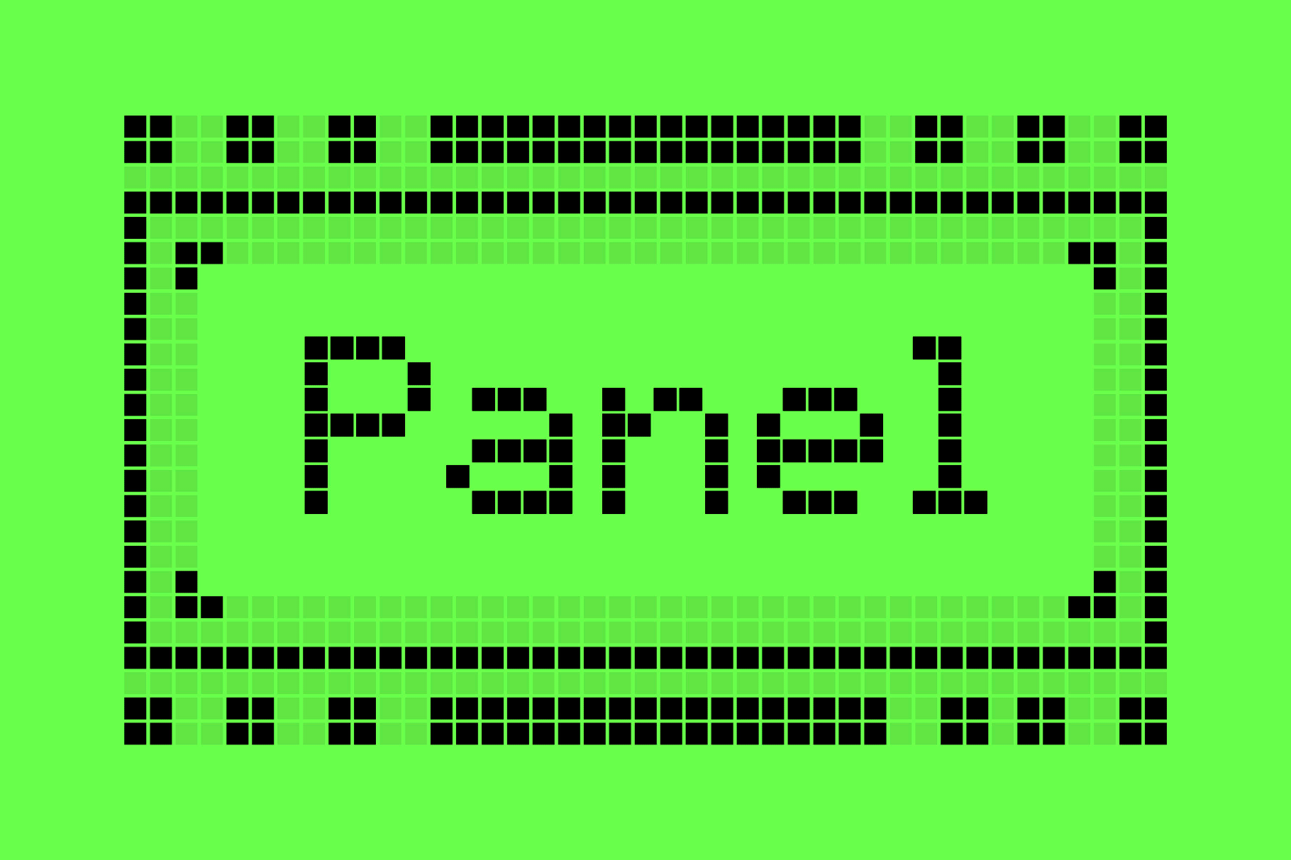 Pixel Panel Typeface