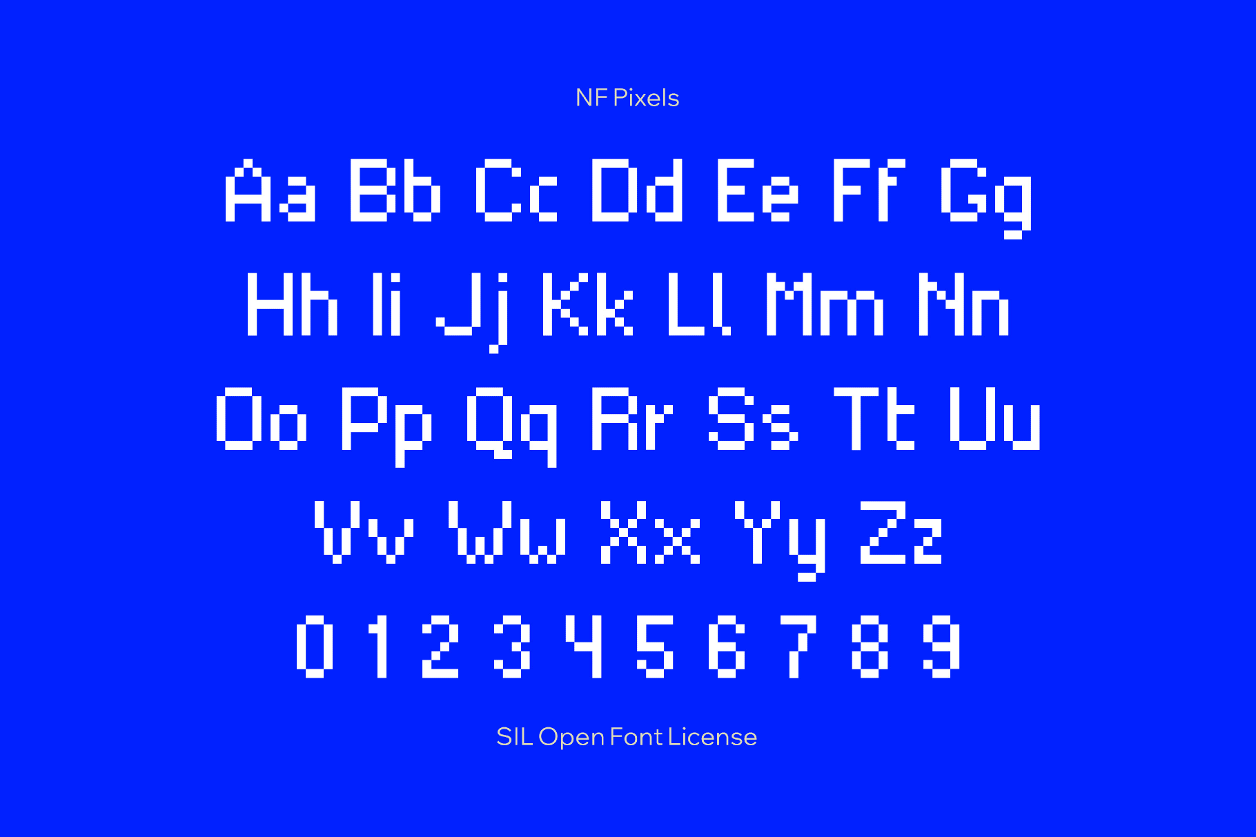 NF Pixels Font