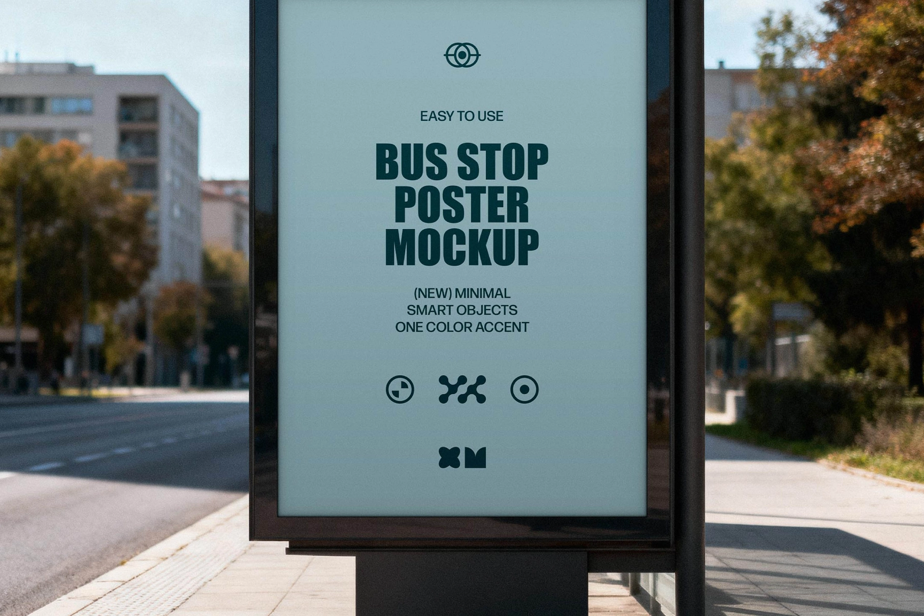 Bus Stop Poster Mockup
