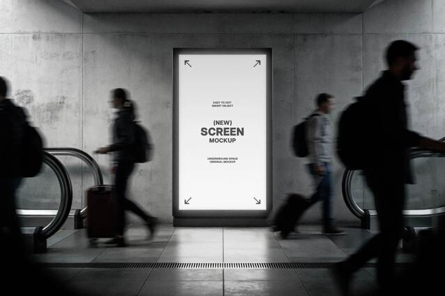 Underground Vertical Screen Mockup