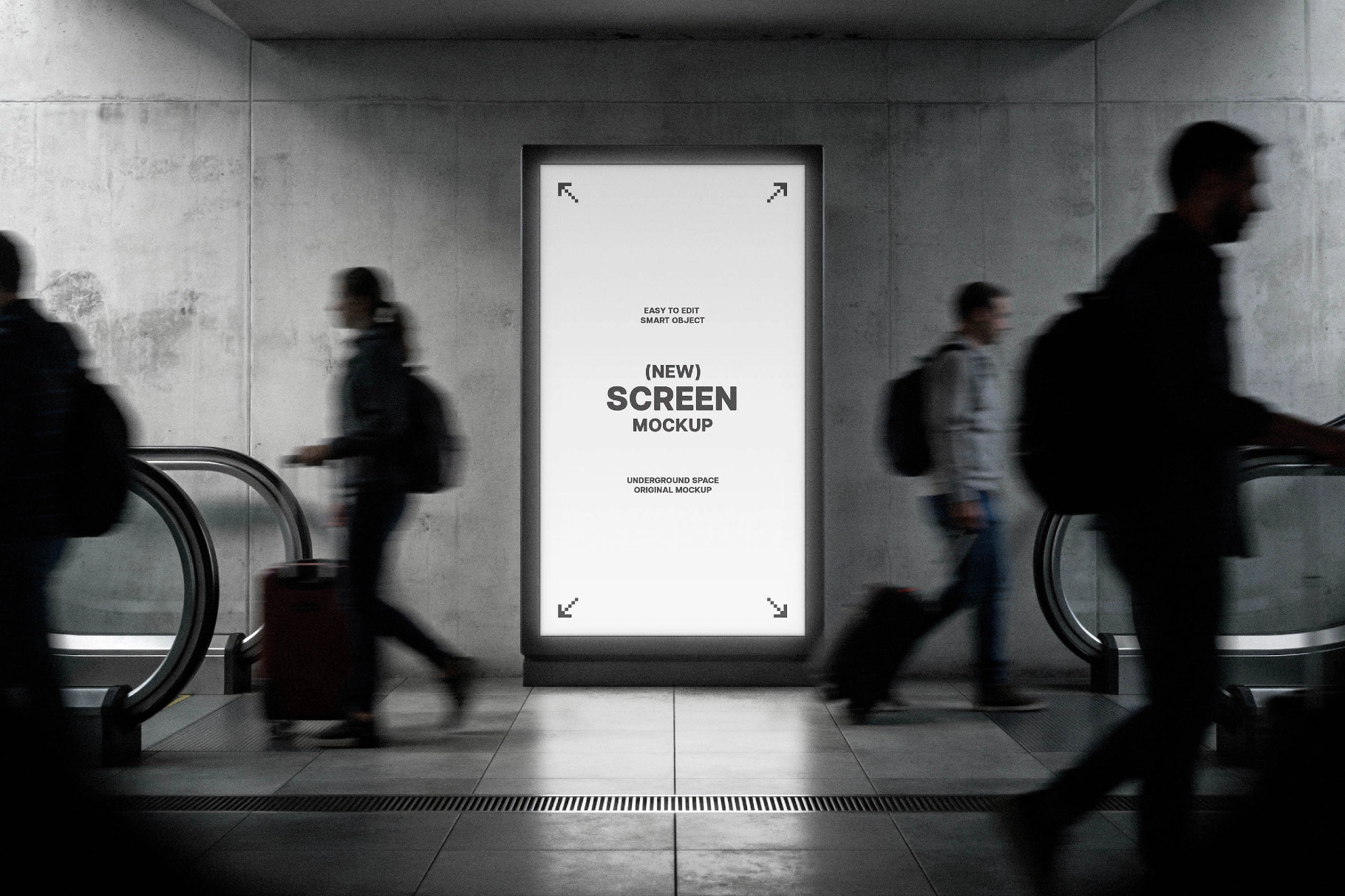 Underground Vertical Screen Mockup