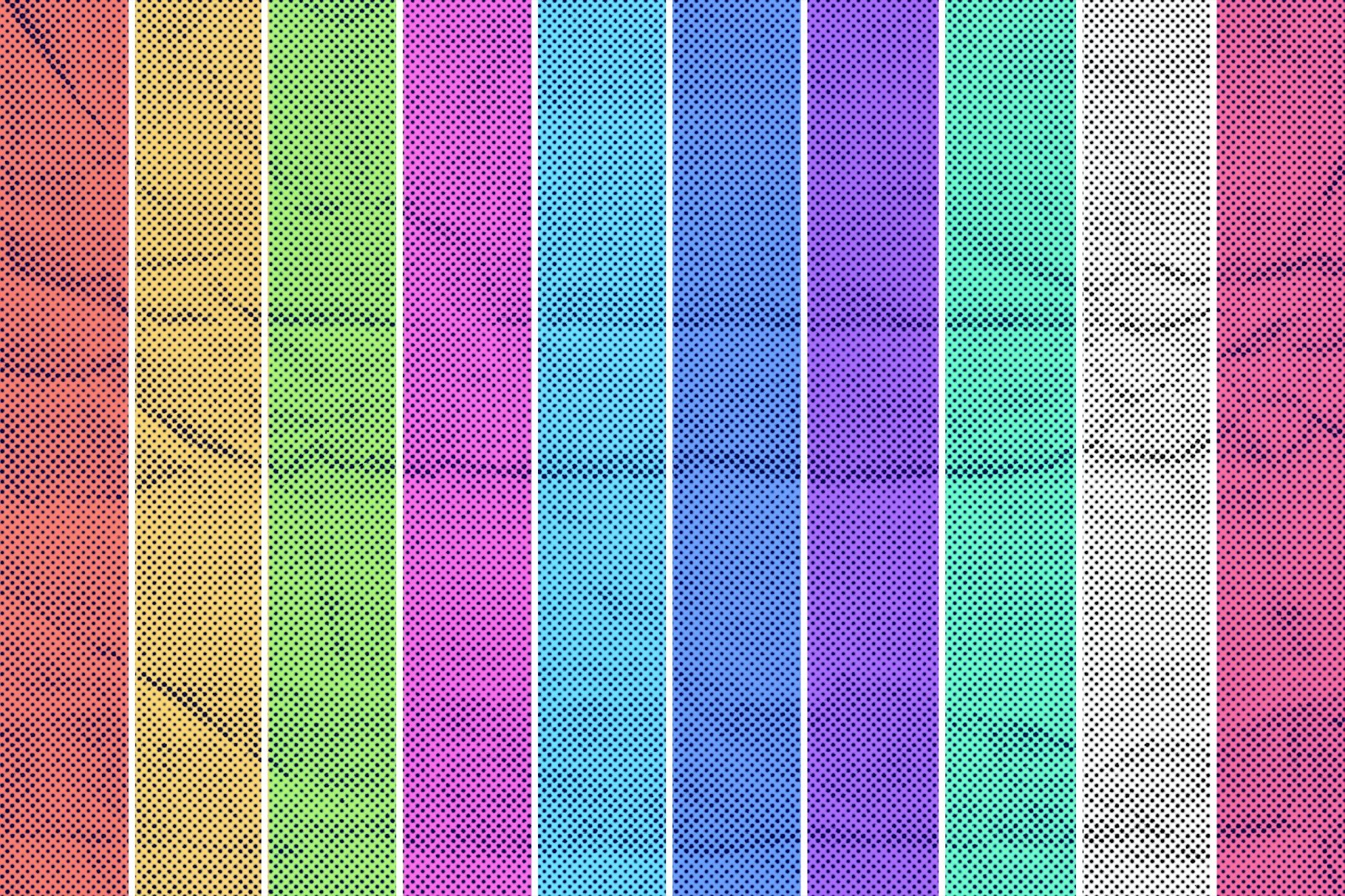 Halftone Textures Paper Collection