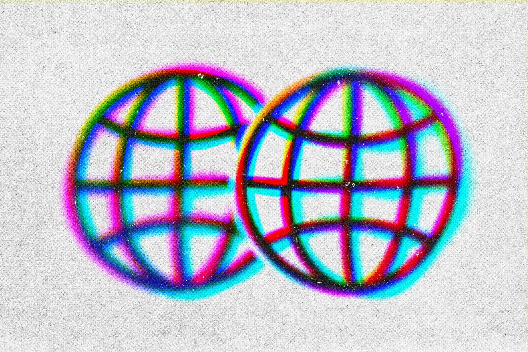 Fading CMYK Print Text Effect