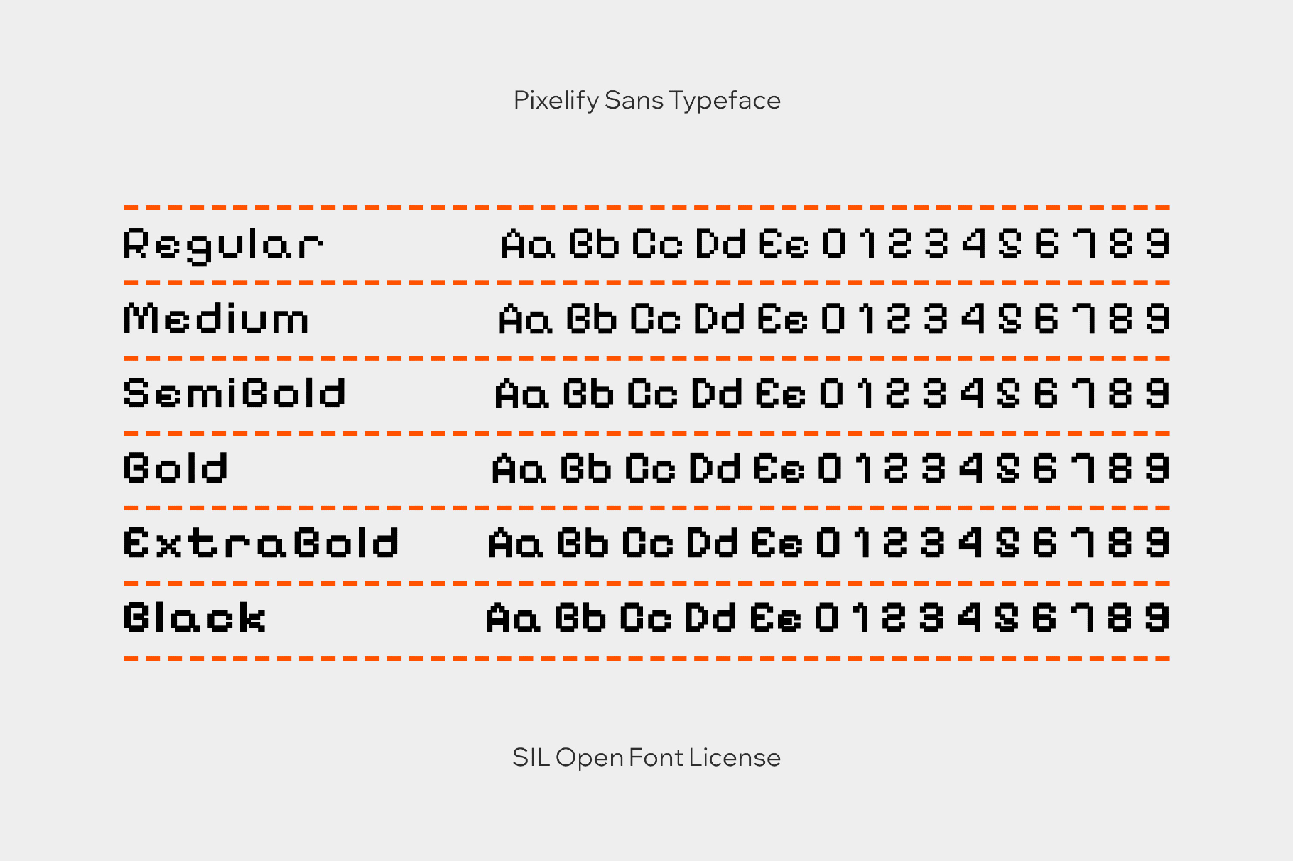 Pixelify Sans Typeface