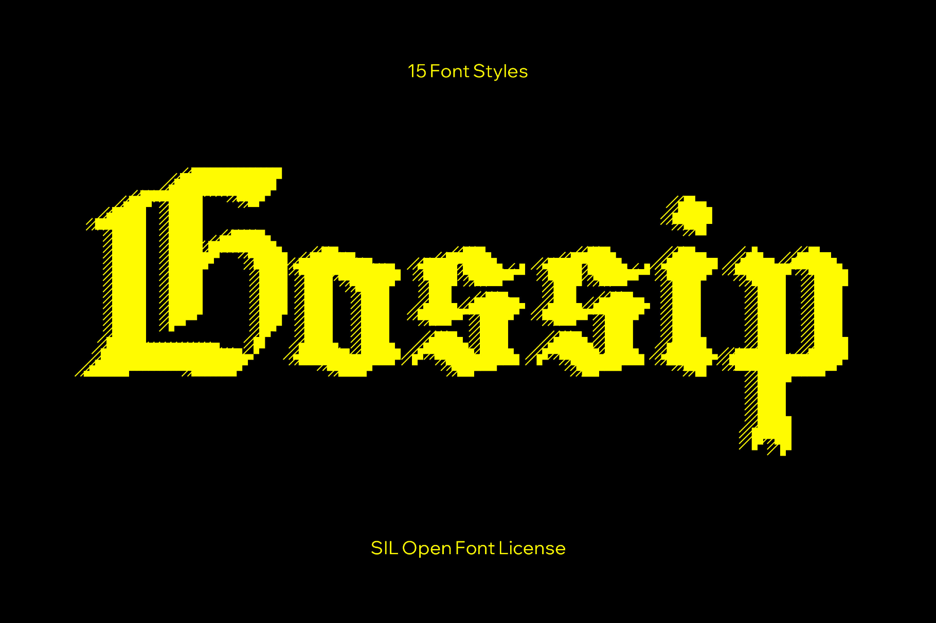 Gossip Gothic Pixel Font