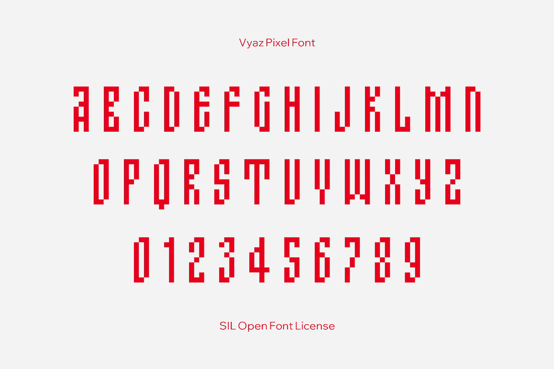 Vyaz Pixel Font