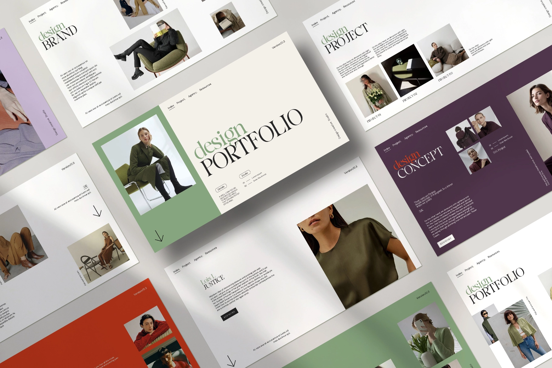 Design Portfolio Presentation Template