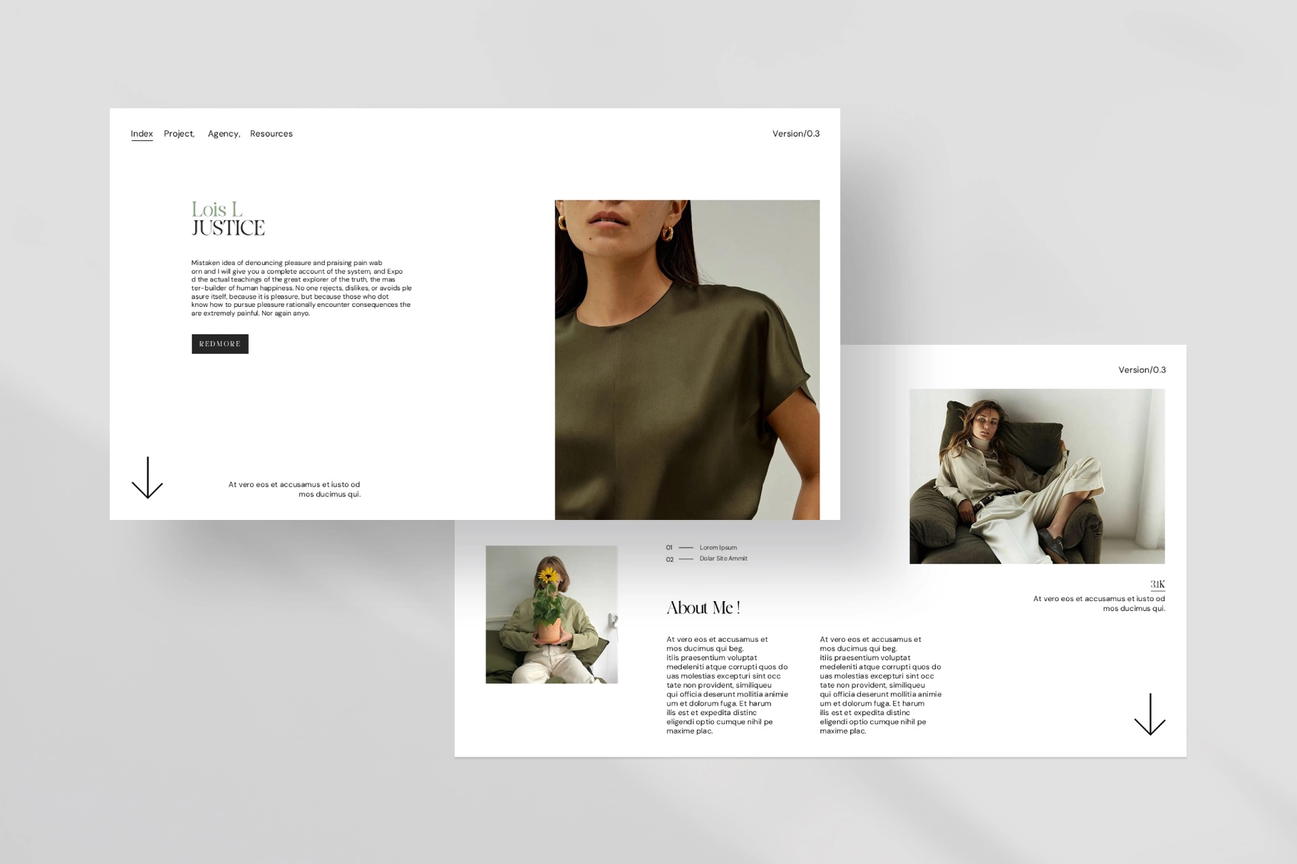 Design Portfolio Presentation Template