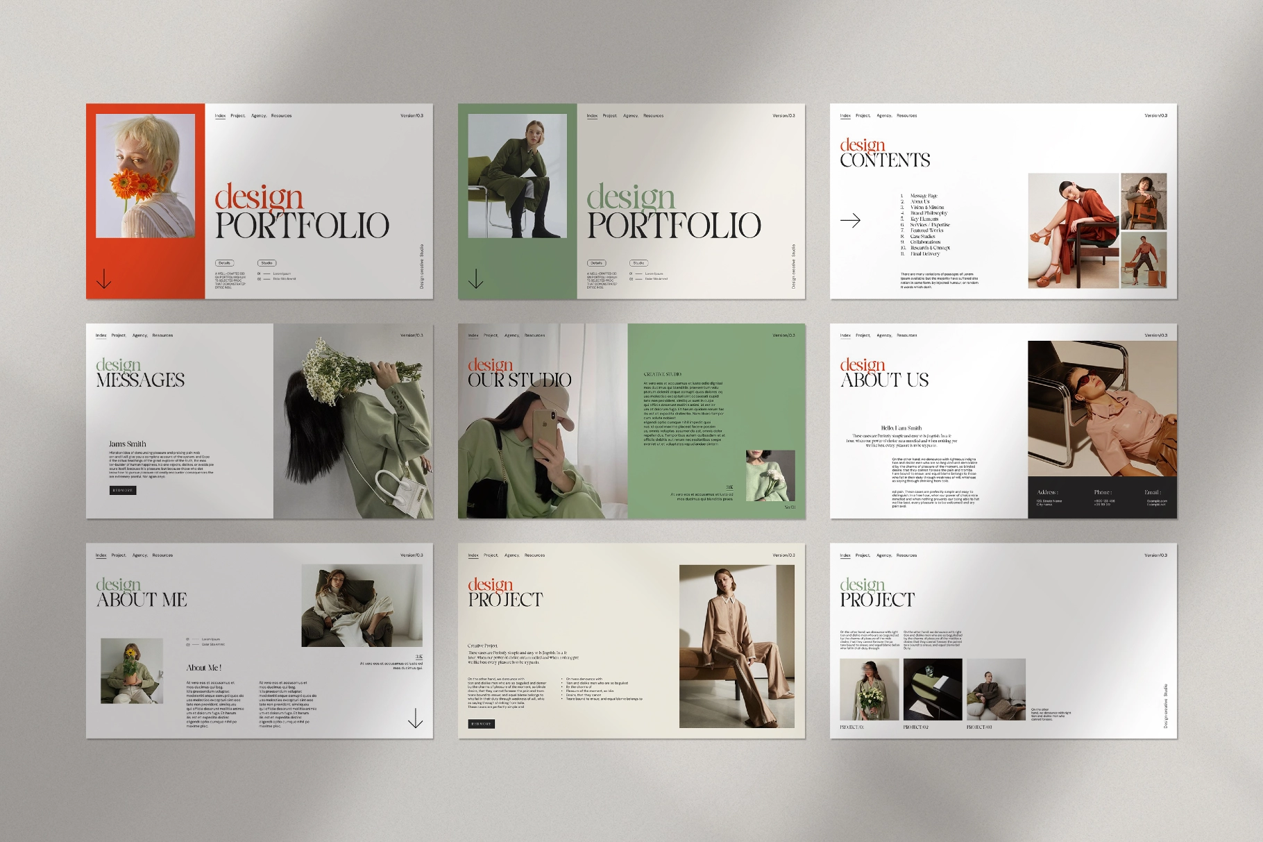 Design Portfolio Presentation Template