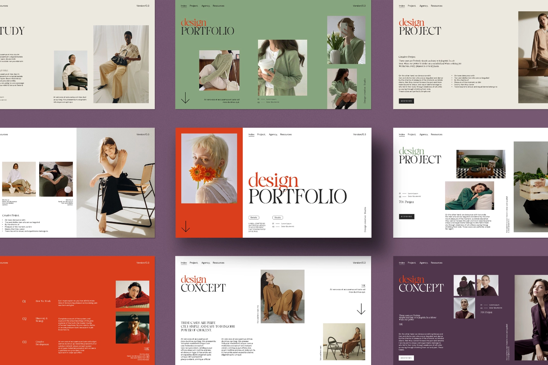 Design Portfolio Presentation Template
