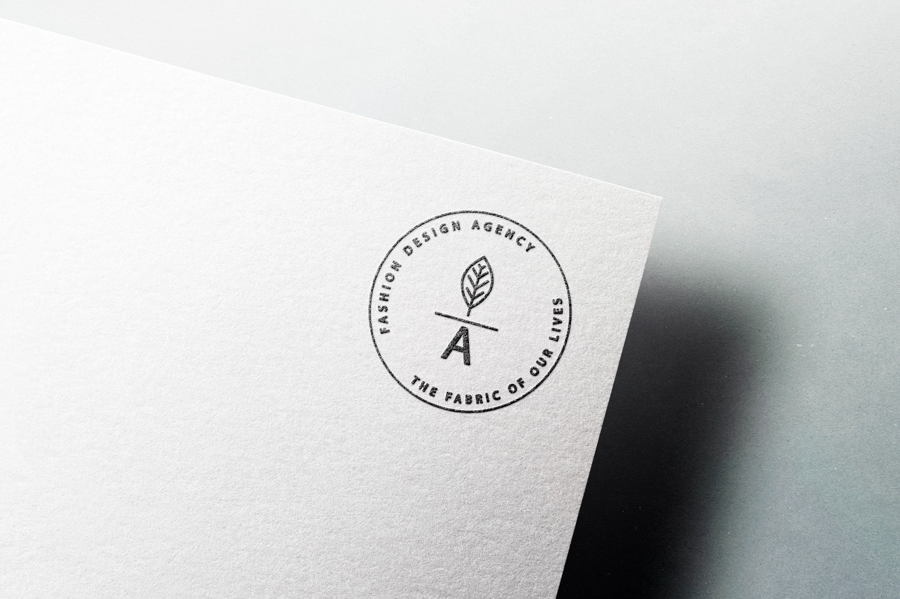 Corner Paper Logo Mockup