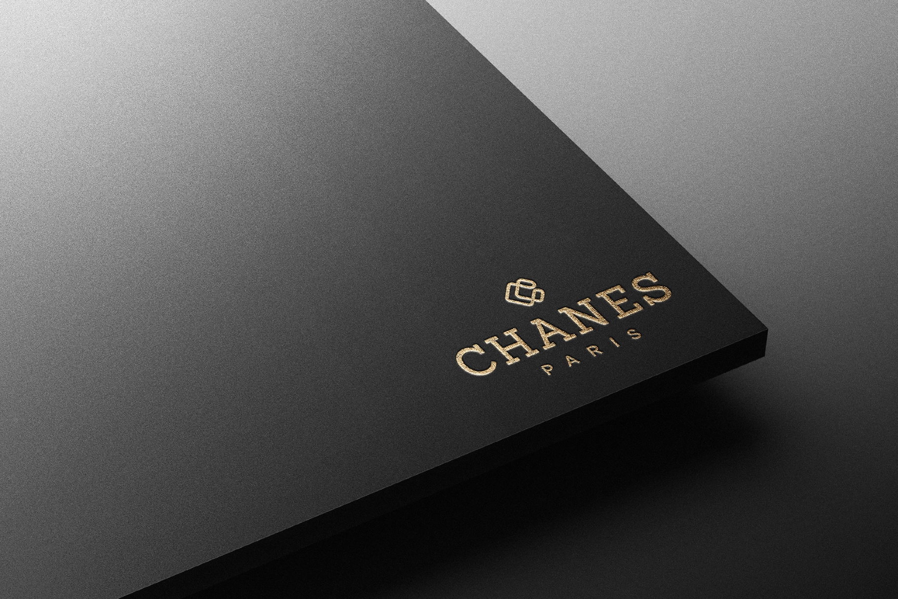Beveled Card Edge Logo Mockup