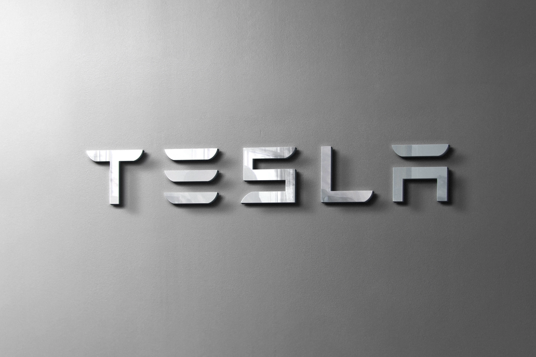 Interior Metal Wordmark Mockup