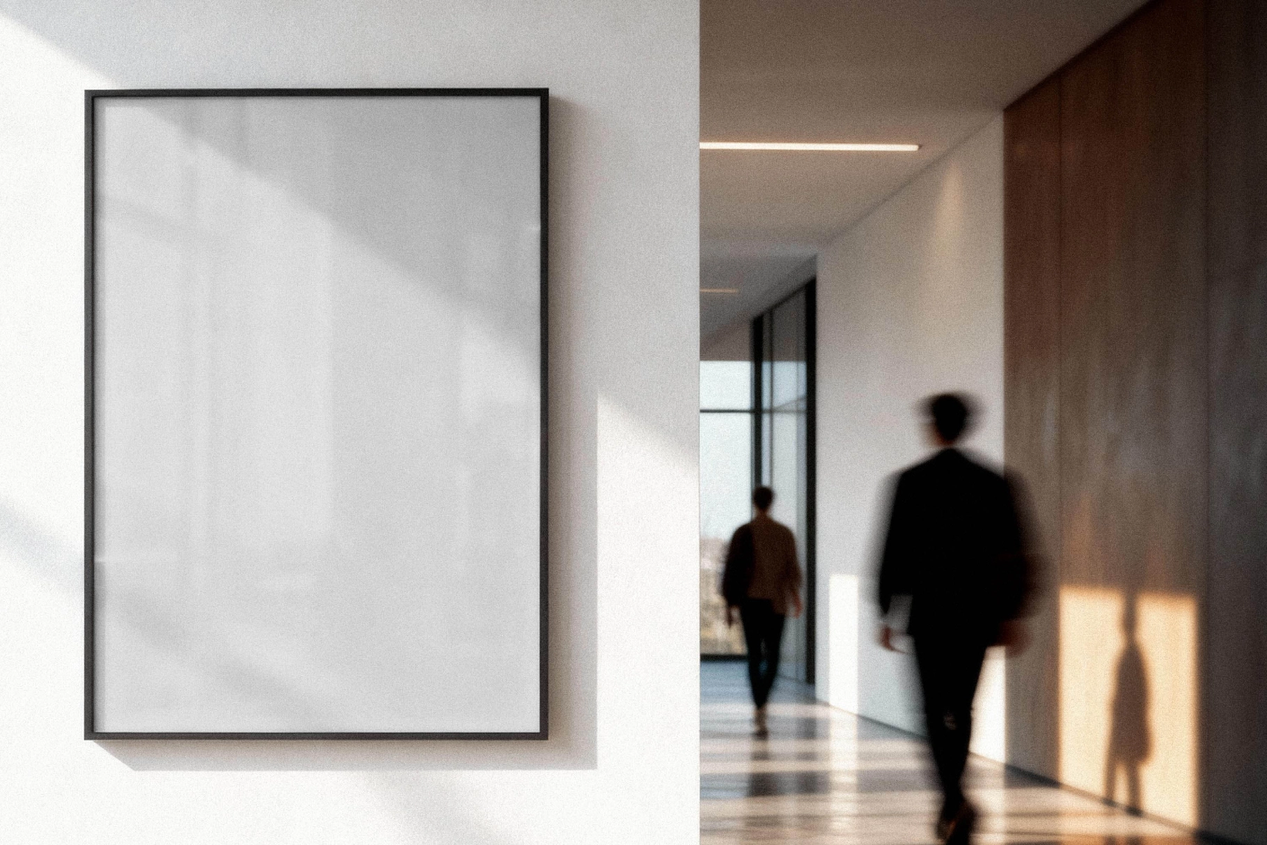 Glass-Wall Office Poster Mockup