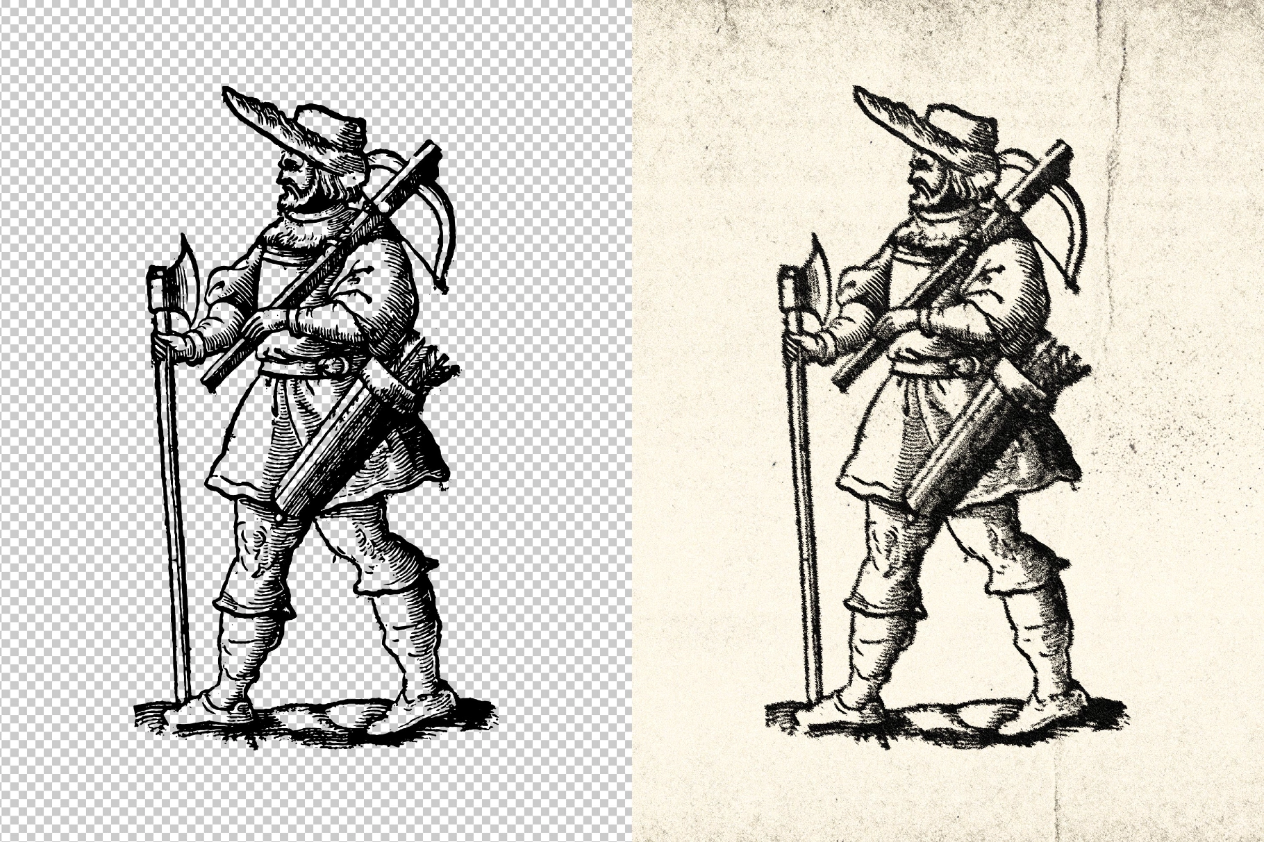 Vintage Print Effect