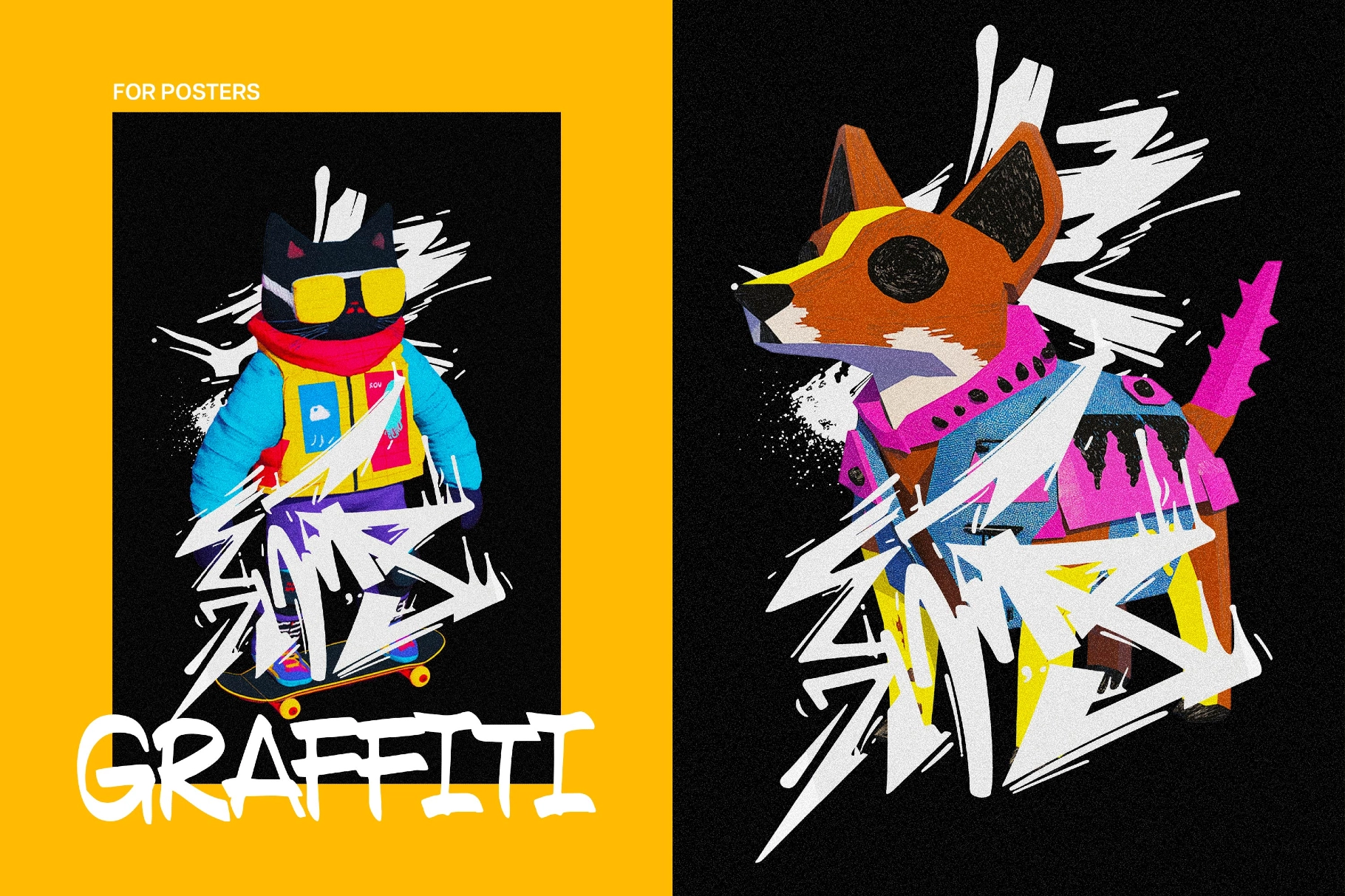 Graffiti Poster Photo Effect