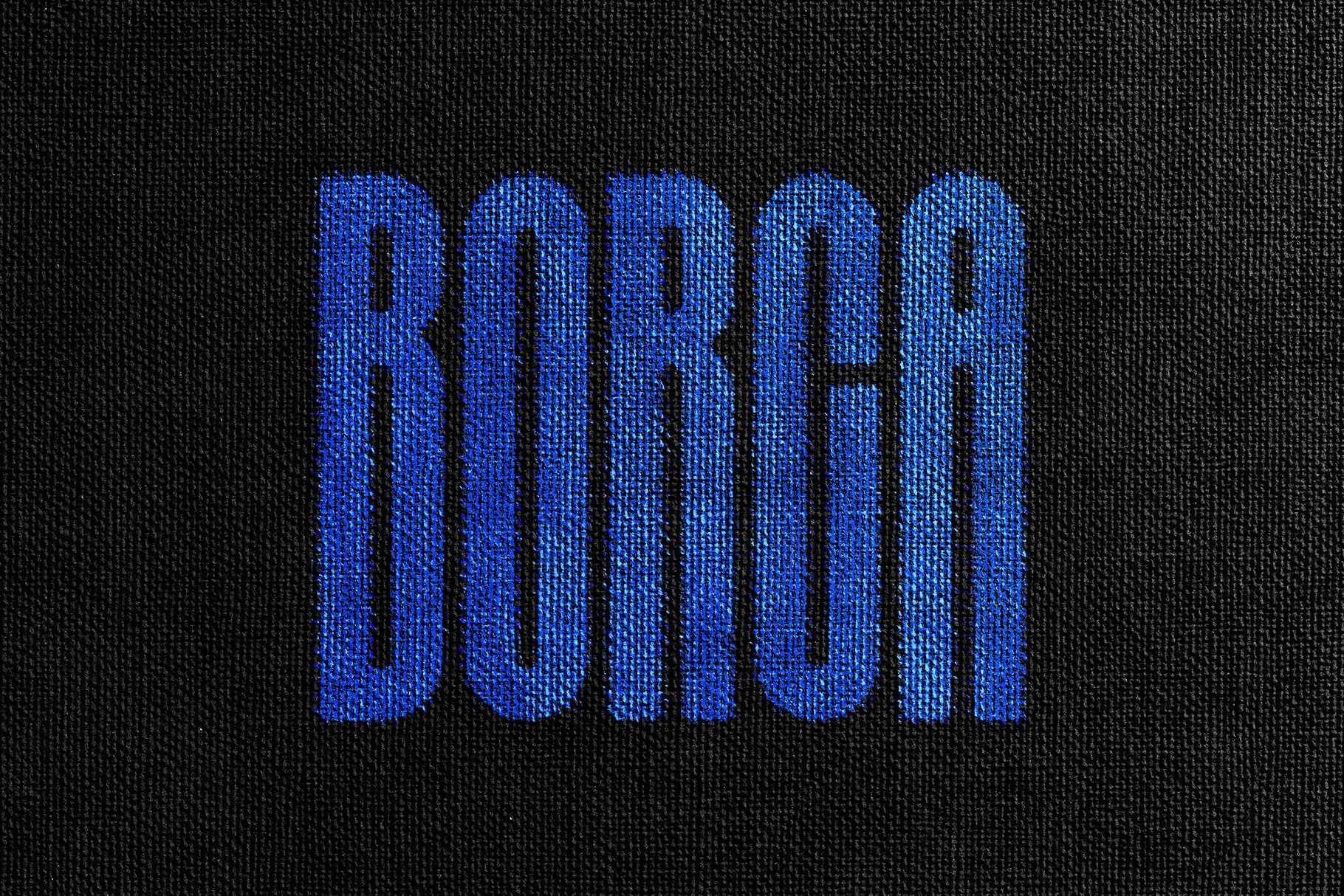 Fabric Printing Text Effect