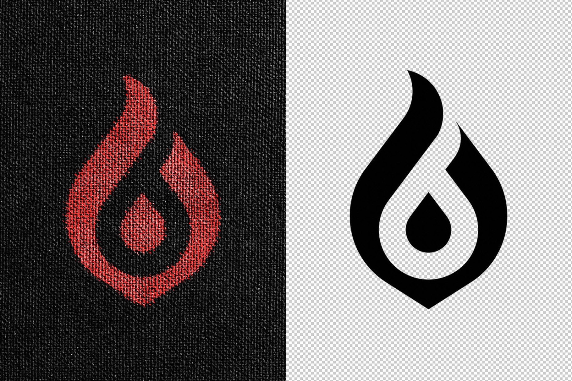 Fabric Printing Text Effect