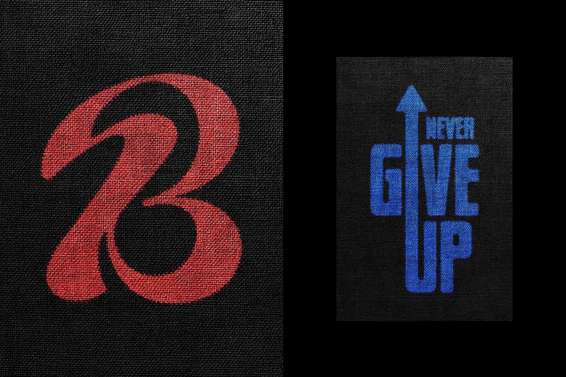 Fabric Printing Text Effect