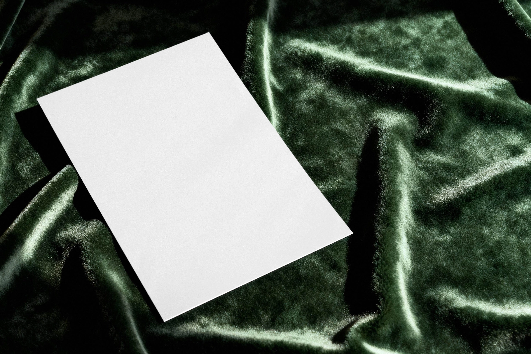 Booklet Mockup on Draped Velvet