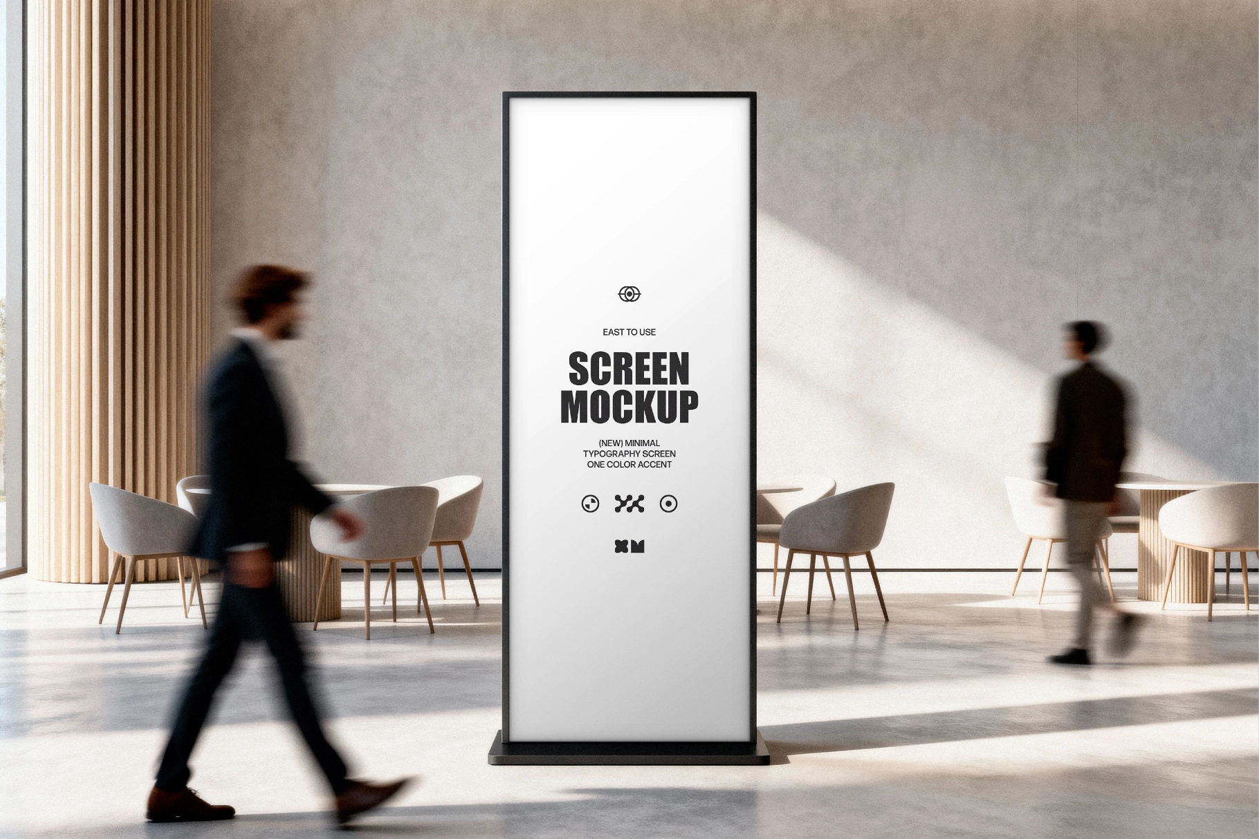 Vertical Lobby Screen Mockup