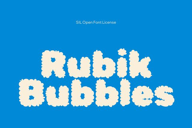 Rubik Bubbles Font