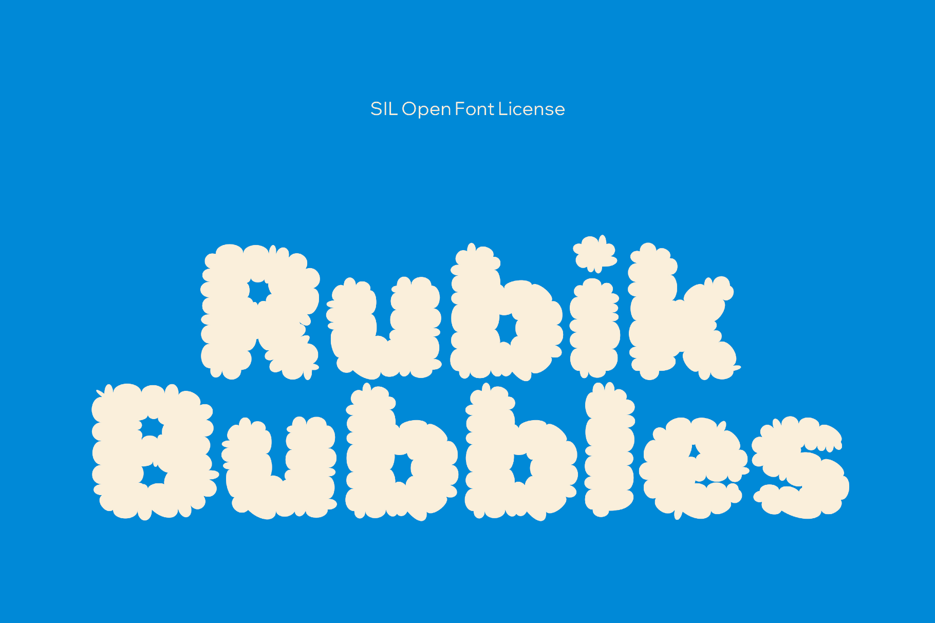 Rubik Bubbles Font