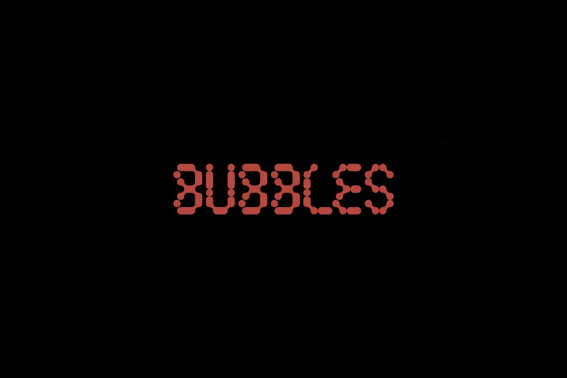 Bubbles | Free Bubble Font